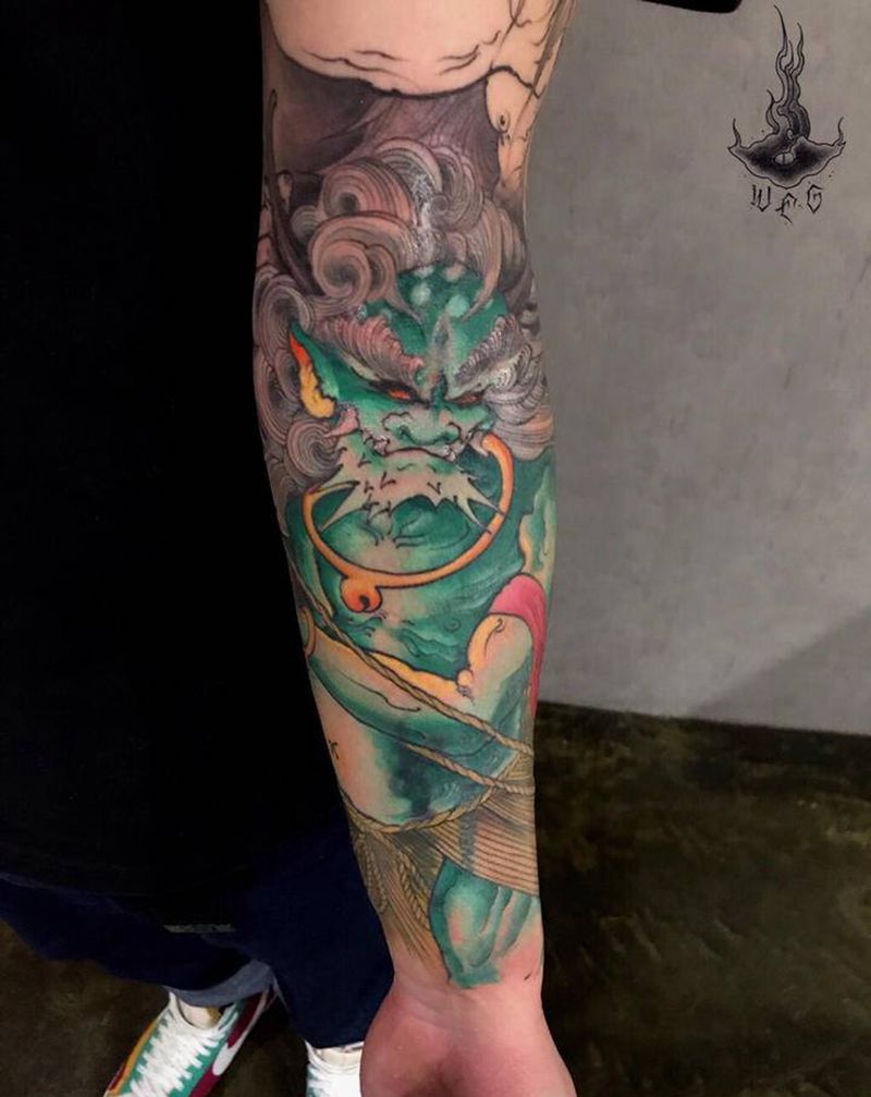 绿水鬼纹身图片_手部纹身图案