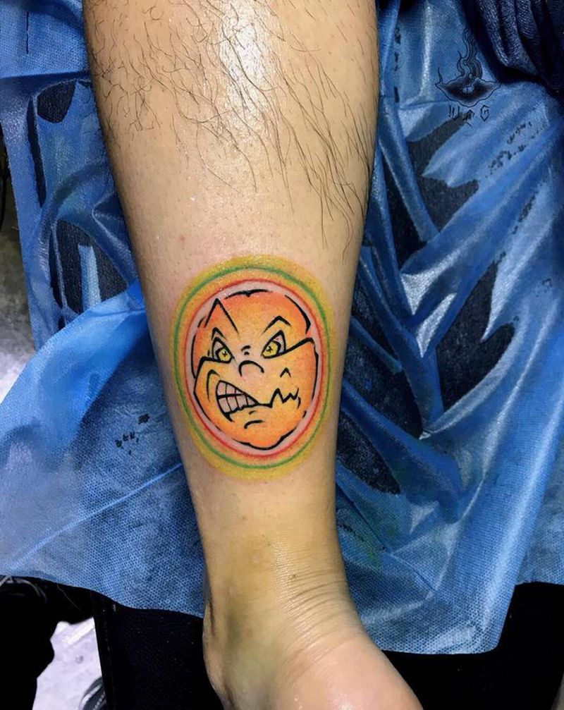 太阳纹身图片_腿部纹身图案