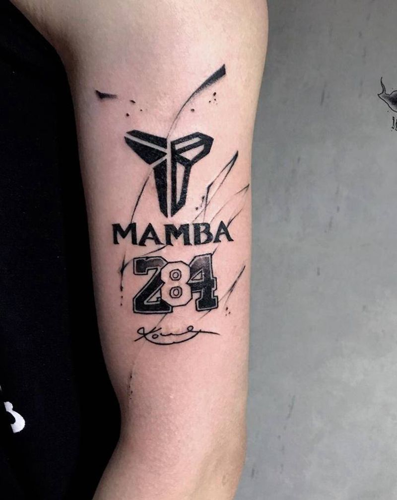 科比纹身图片_手部纹身图案