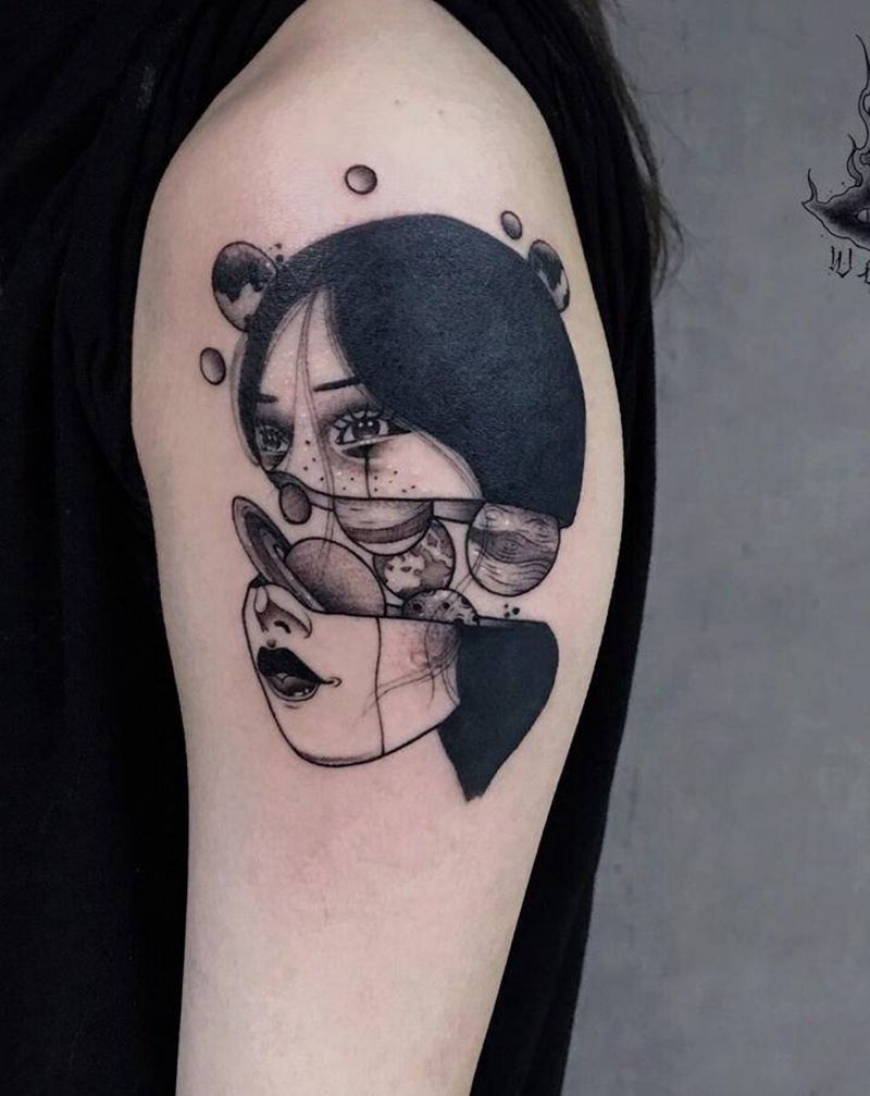 一个遮盖纹身图片_手部纹身图案