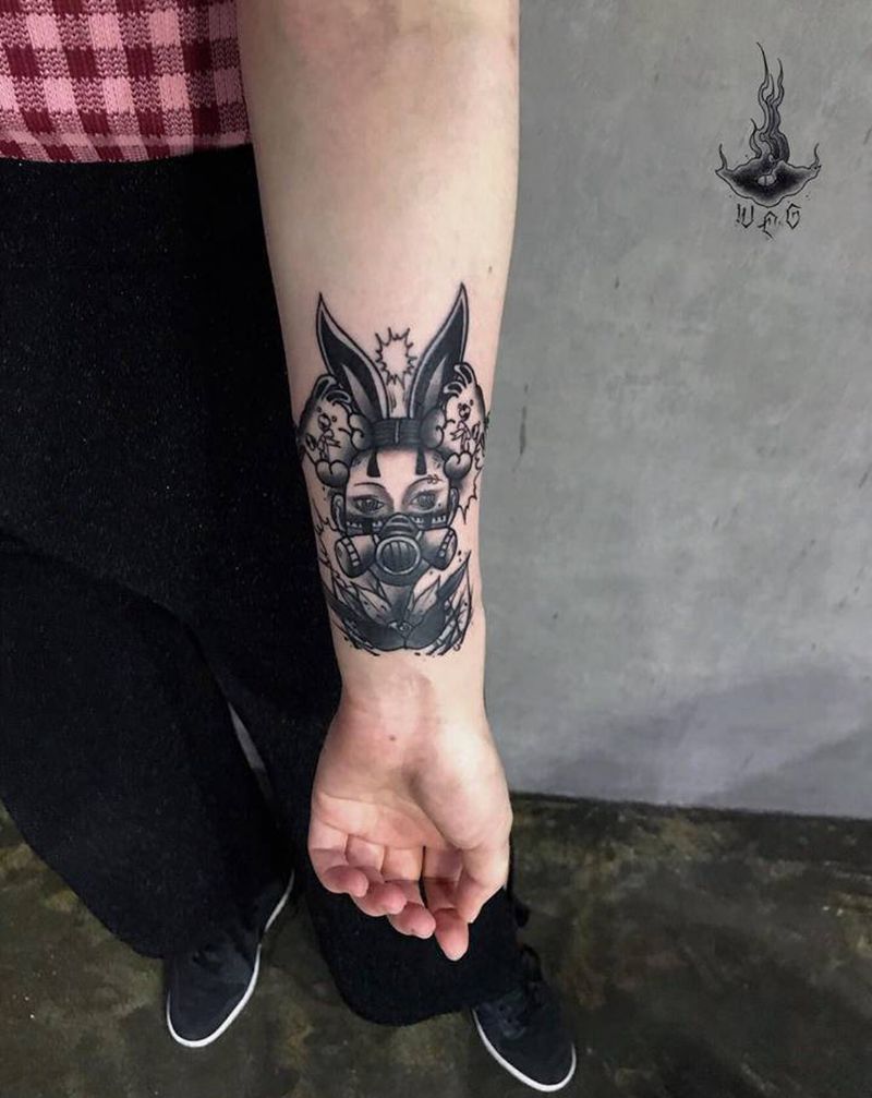 一个遮盖纹身图片_手部纹身图案