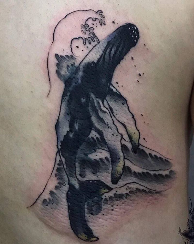 遮盖纹身图片_背部纹身图案