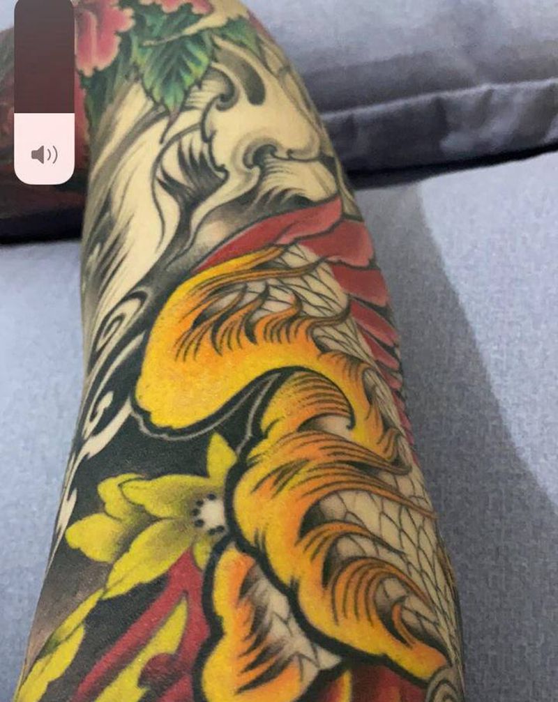 deng凤凰纹身图片_手臂新传统纹身图案