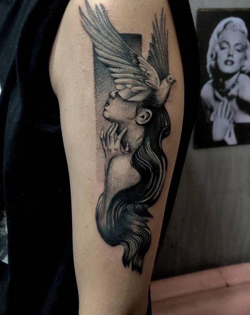 欧美纹身图片_手臂欧美写实纹身图案