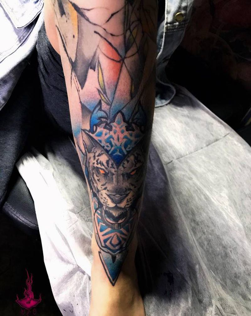 修改纹身图片_腿部纹身图案