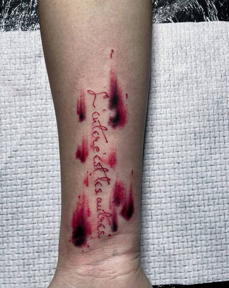 字母纹身图片_手部纹身图案