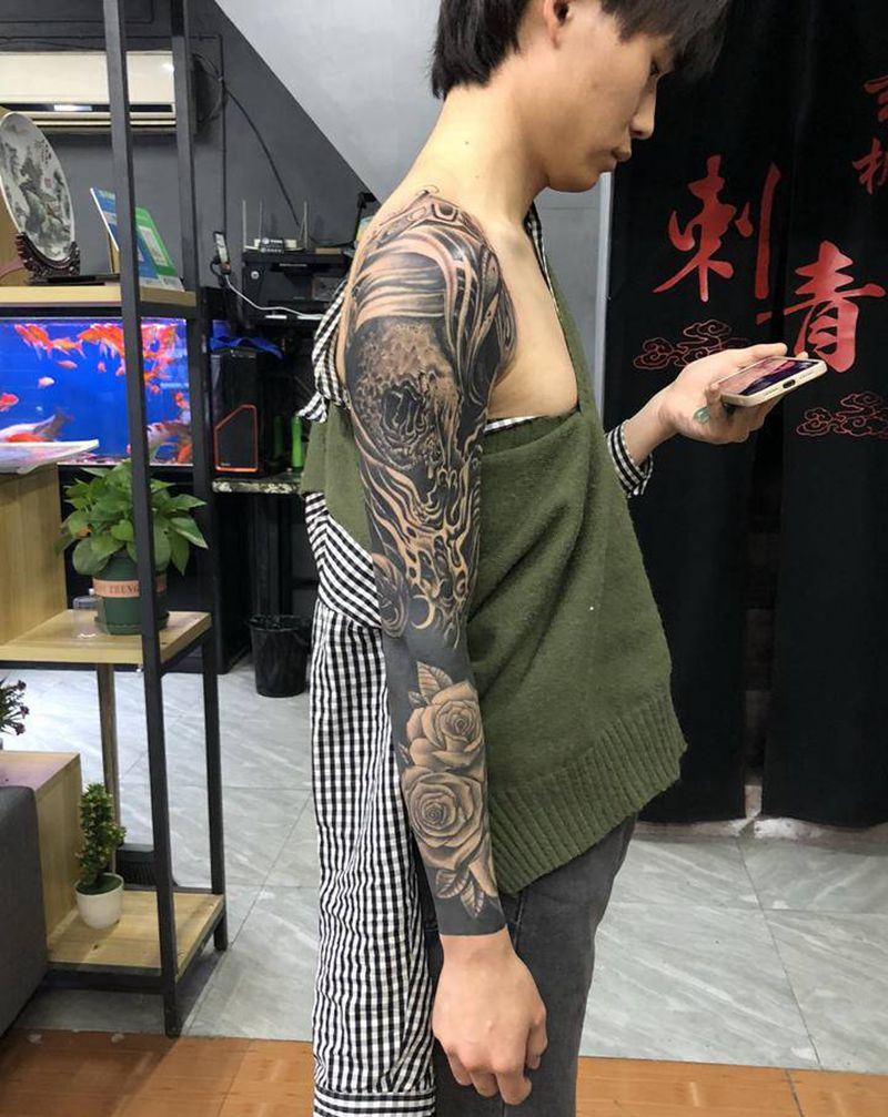 名称没想好纹身图片_手臂纹身图案