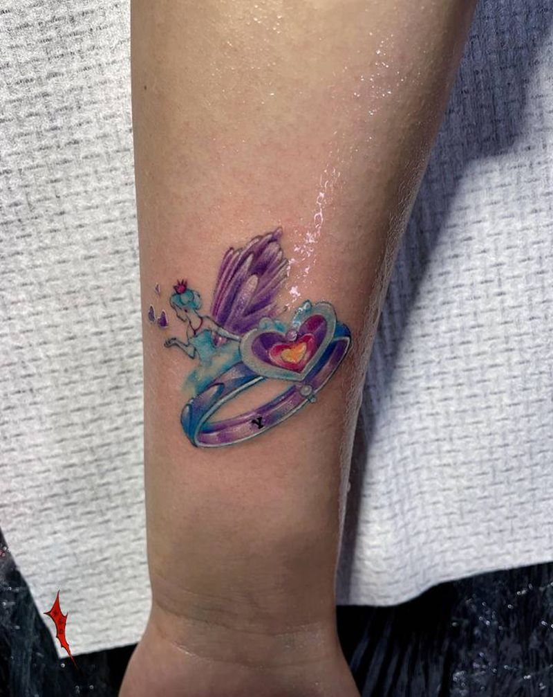 闪闪永流传纹身图片_手部纹身图案