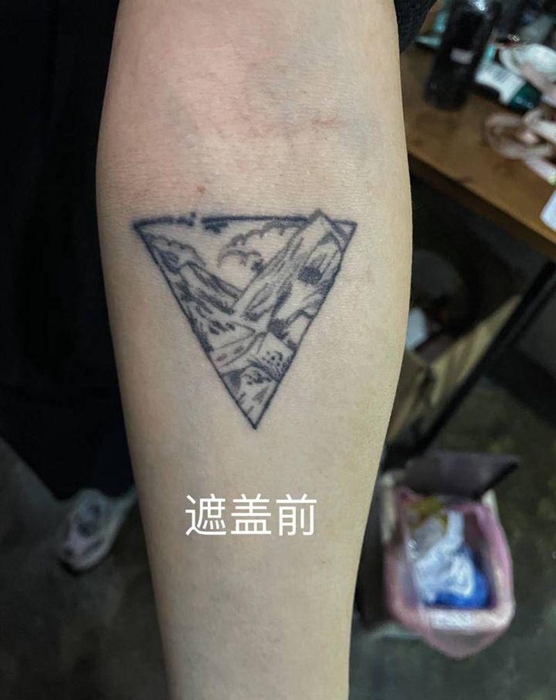 遮盖纹身图片_手部纹身图案