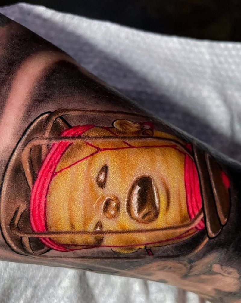 灯笼纹身图片_手部纹身图案