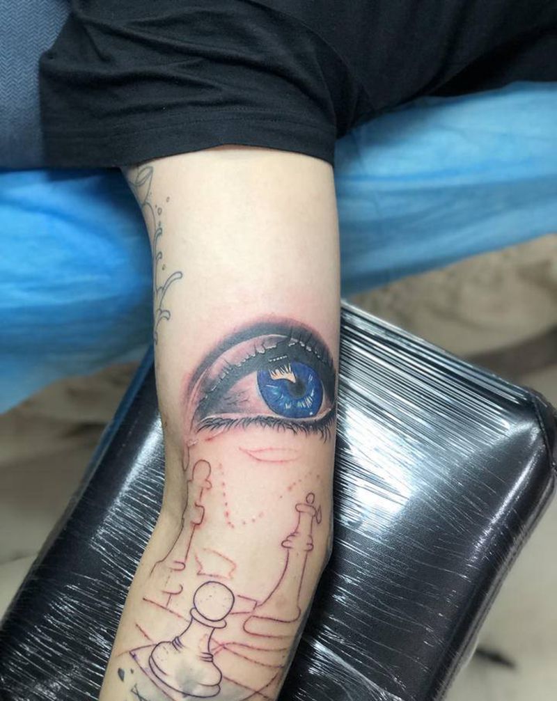 未完成纹身图片_欧美写实纹身图案