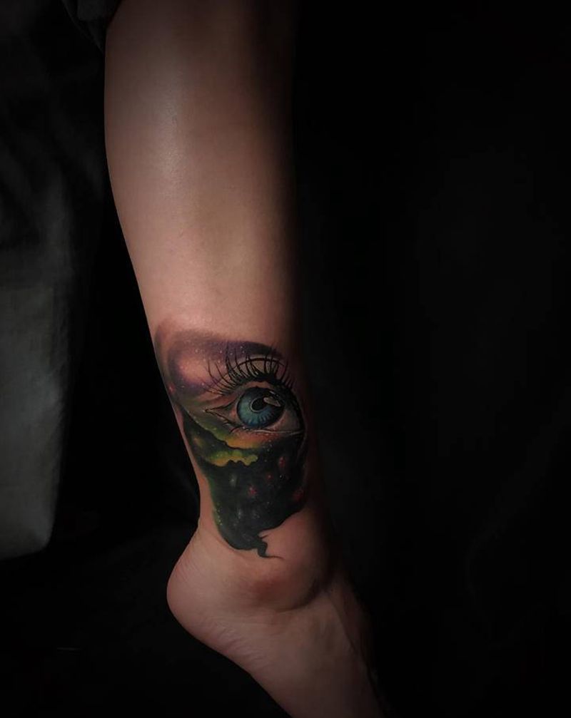 遮盖纹身图片_腿部纹身图案