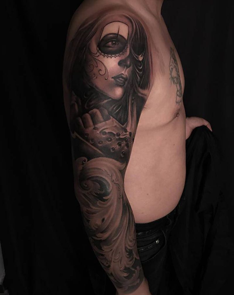 写实纹身图片_手臂欧美写实纹身图案