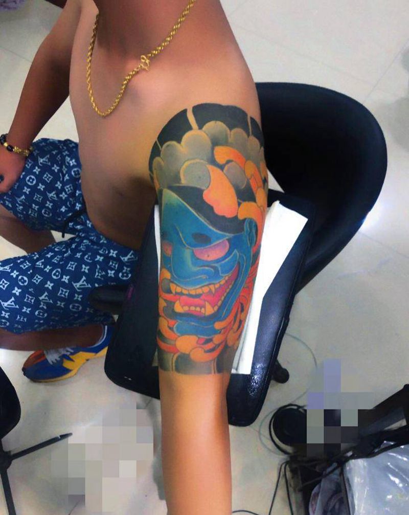 老传统纹身图片_老传统般若纹身图案