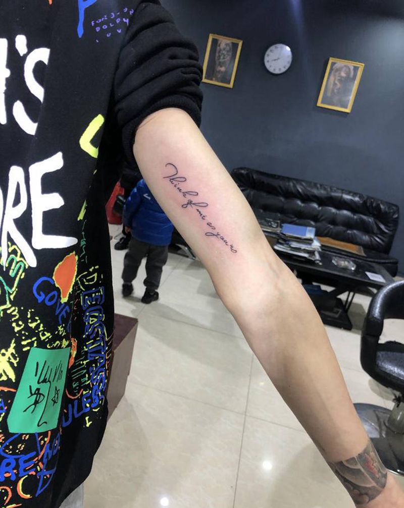 字母纹身图片_花体字纹身图案