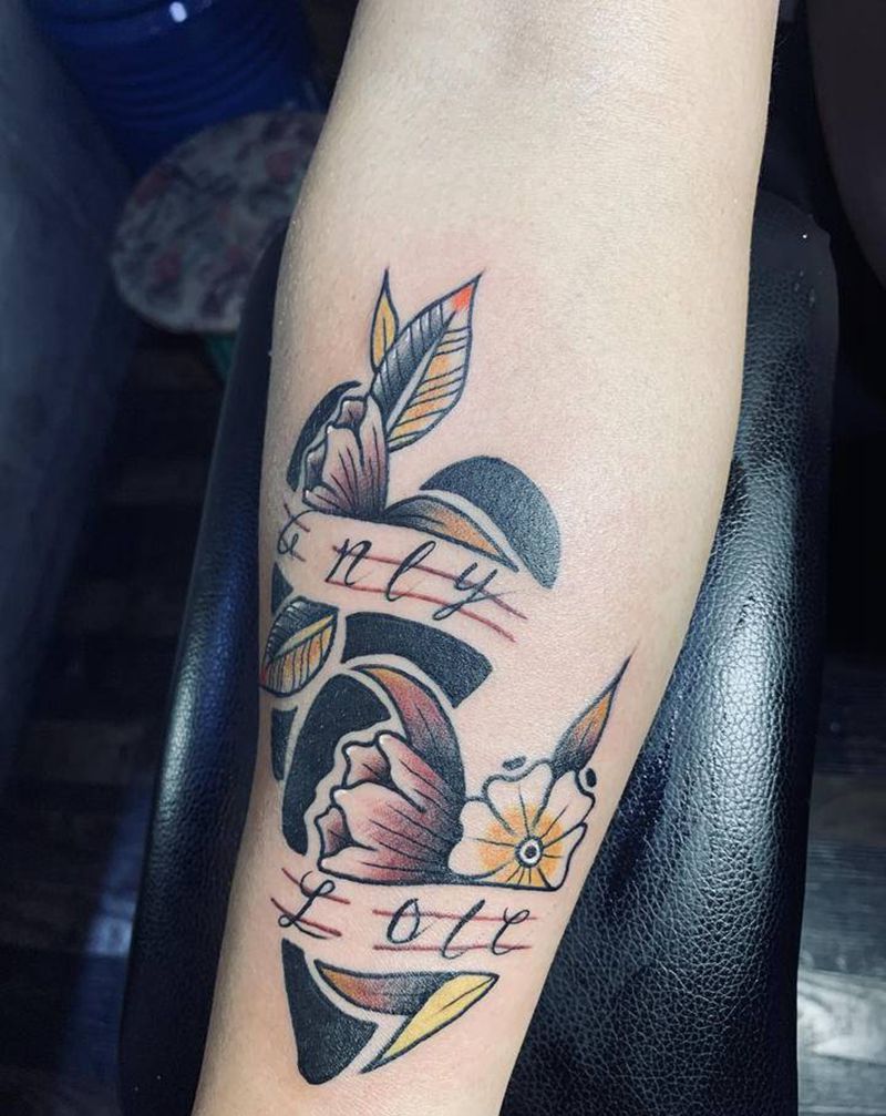 爱纹身图片_手臂New School纹身图案