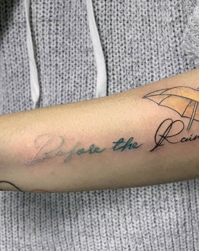 字母纹身图片_手臂字母纹身图案