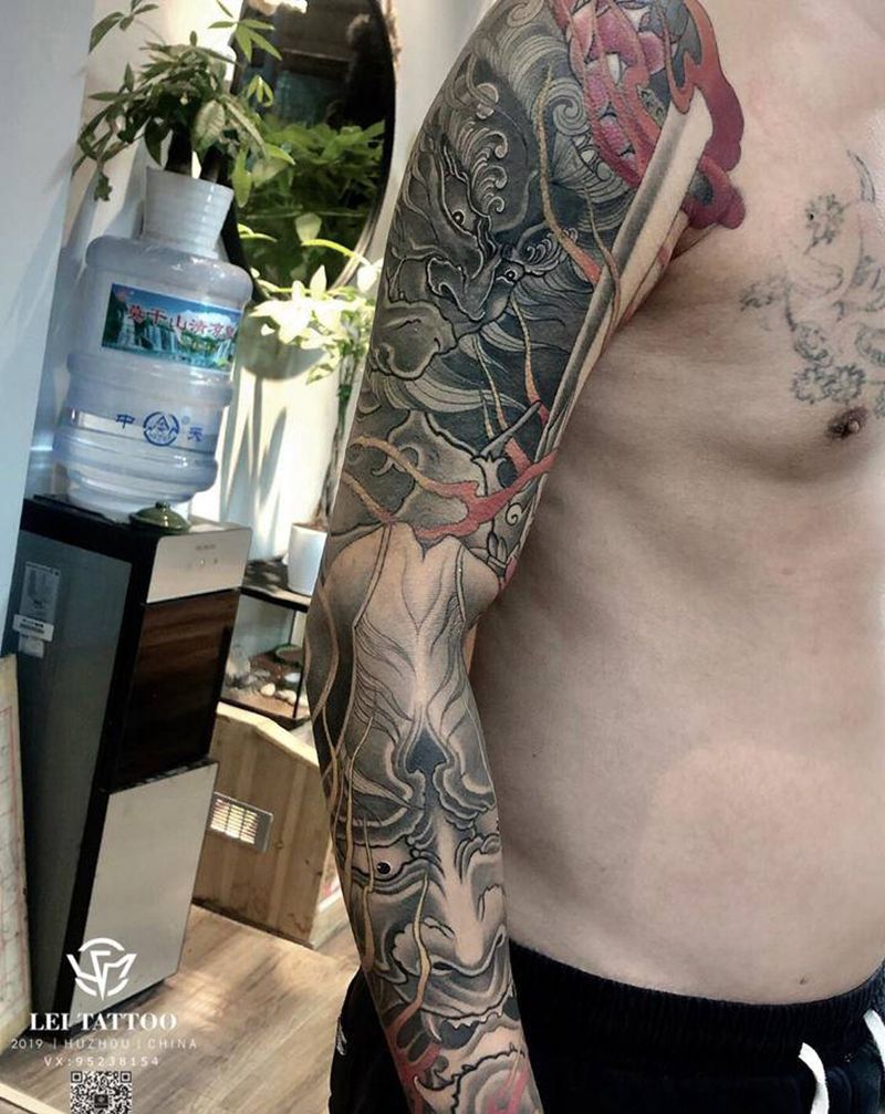 花臂纹身图片_手臂纹身图案