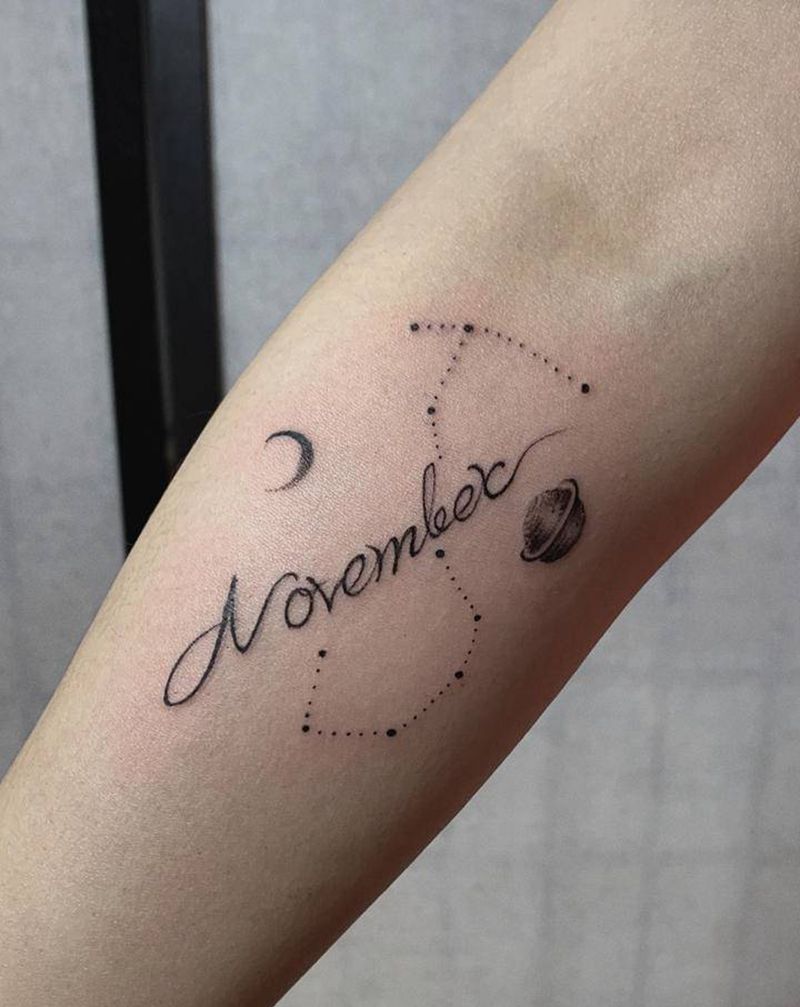 字母纹身图片_手臂清新纹身图案