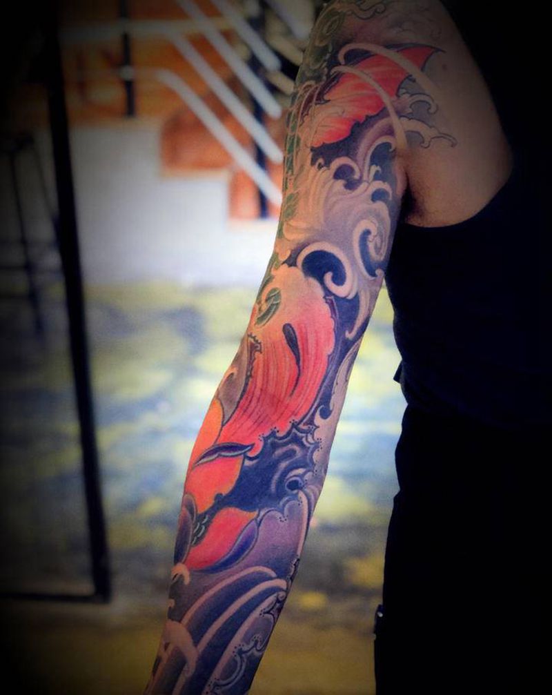 花臂纹身图片_手臂纹身图案