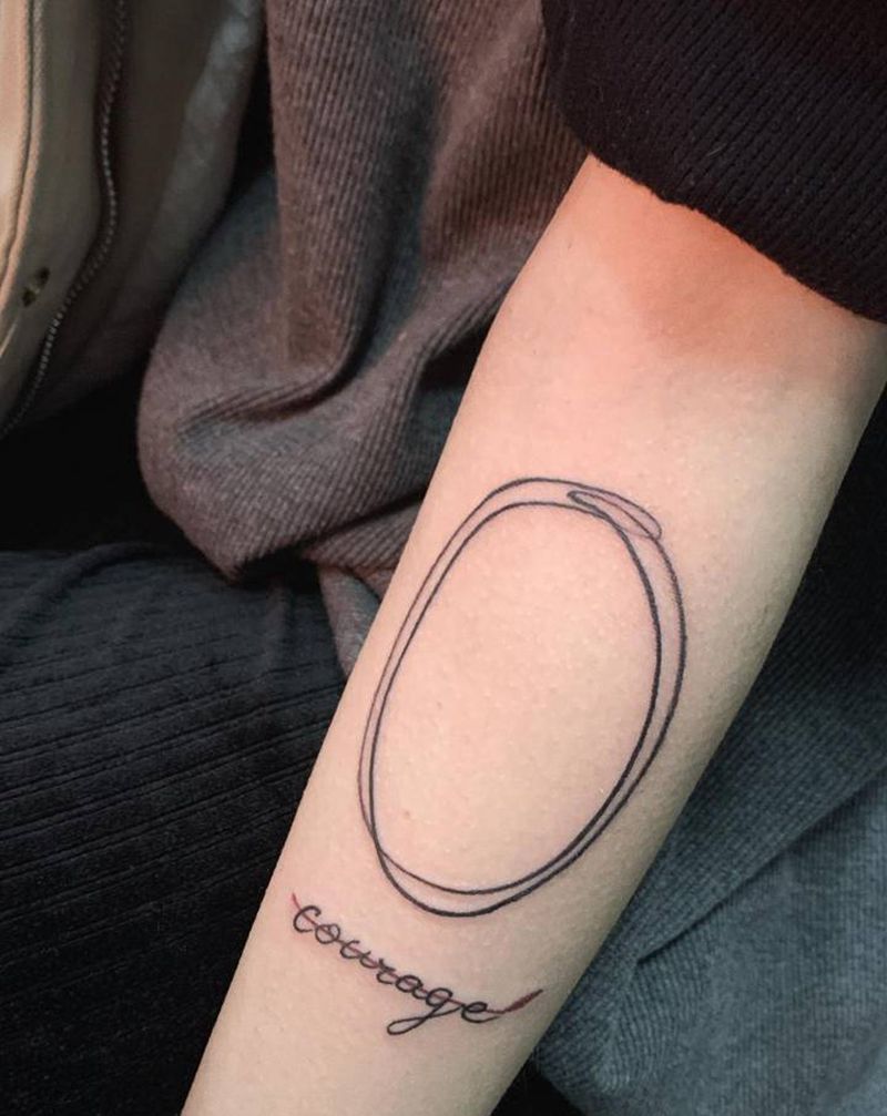 圈圈纹身图片_手臂纹身图案