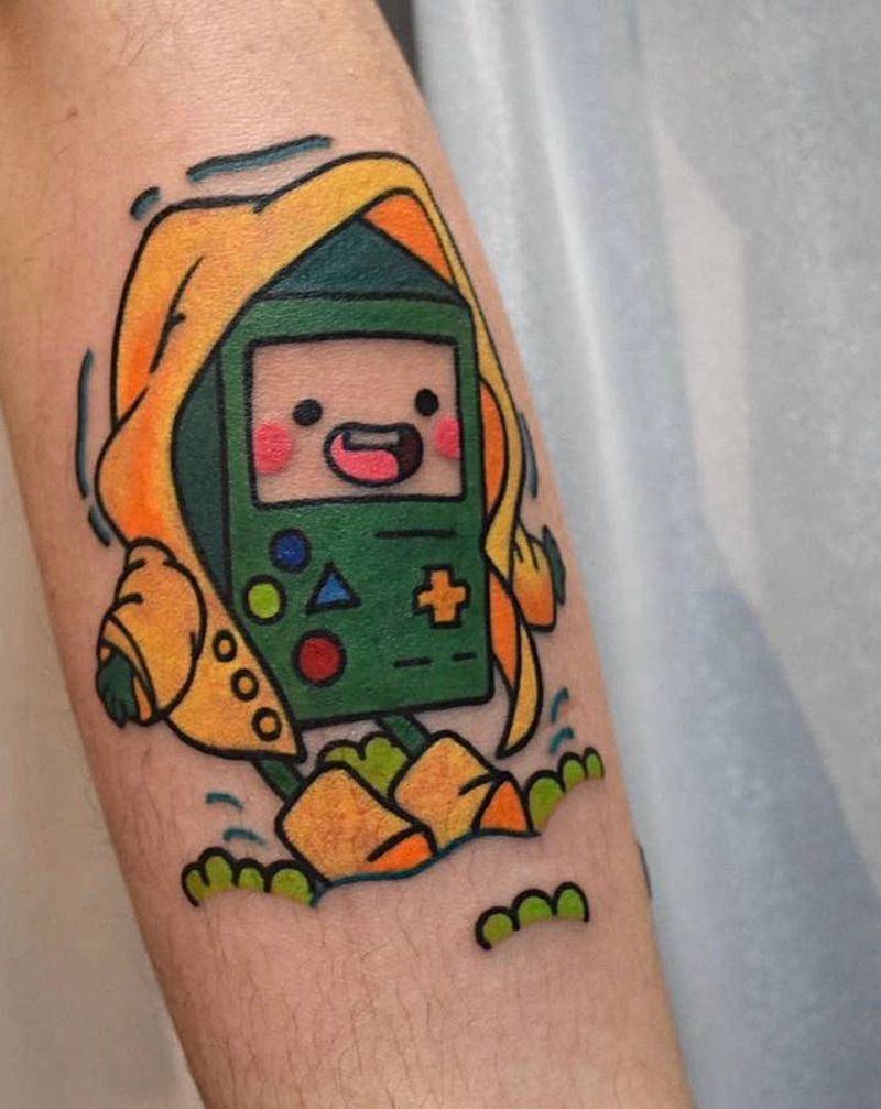 卡通纹身图片_手臂纹身图案