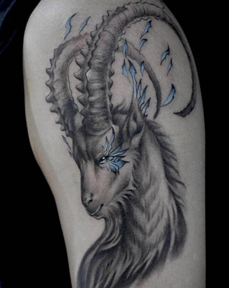 白羊座♈️纹身图片_手臂纹身图案