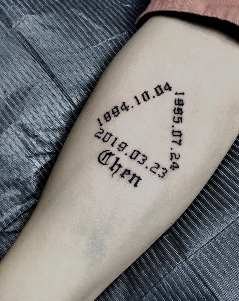 小清新系列纹身图片_手部水彩点刺纹身图案