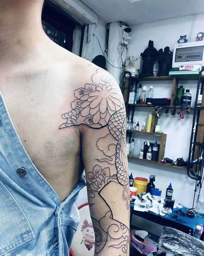 半成品纹身图片_手臂纹身图案