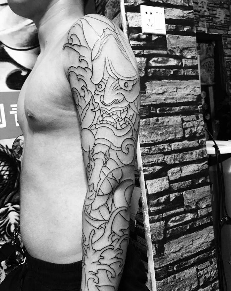 花臂纹身图片_手臂纹身图案