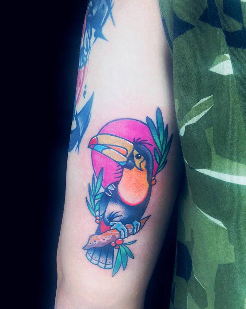 大嘴鸟纹身图片_Old SchoolNew School纹身图案