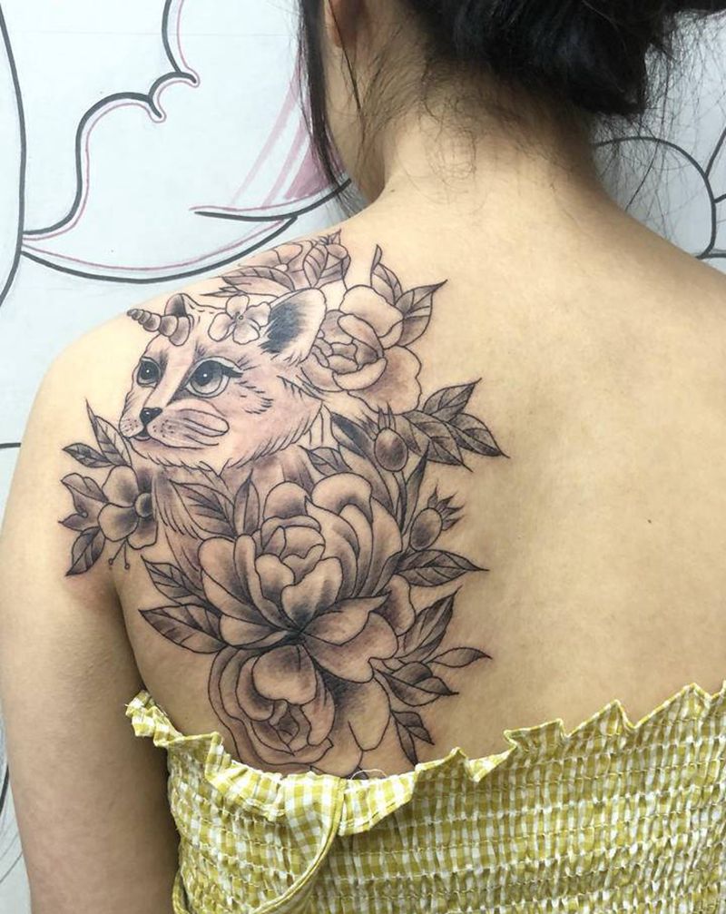 肩纹身图片_肩部纹身图案