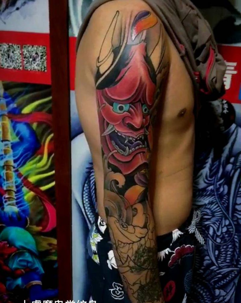 遮盖作品未完成纹身图片_手臂纹身图案