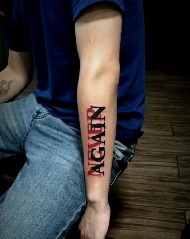 英文纹身图片_手臂纹身图案