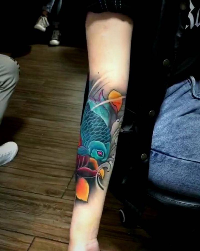 遮盖作品纹身图片_手臂纹身图案