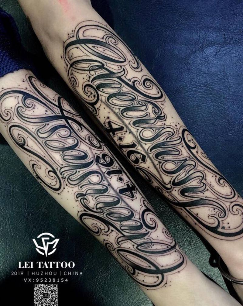 情侣纹身纹身图片_手臂纹身图案