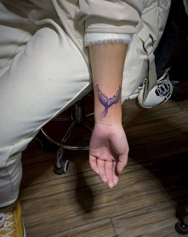 美人鱼尾纹身图片_手臂纹身图案