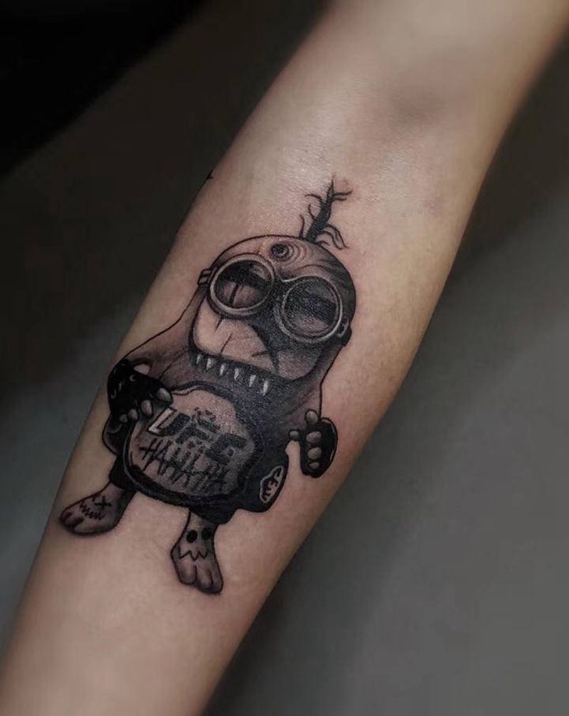 暗黑小图纹身图片_手臂欧美写实纹身图案