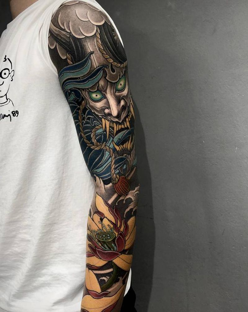 般若纹身图片_新传统纹身图案