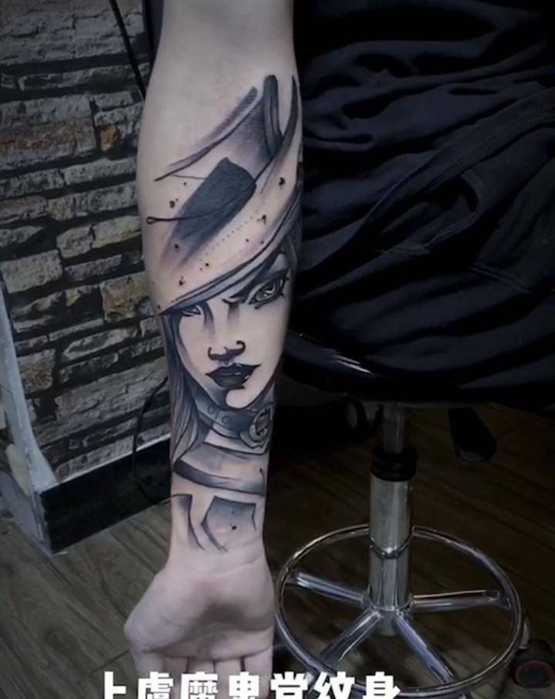 今日作品纹身图片_手臂手部纹身图案