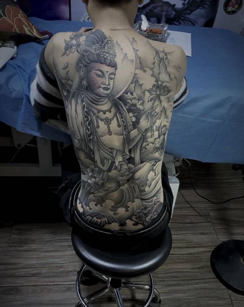 今日作品纹身图片_背部纹身图案