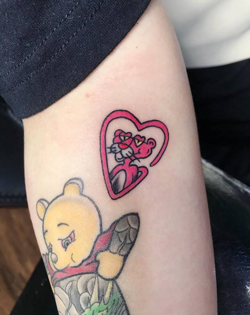 跳跳虎纹身图片_手臂水彩纹身图案