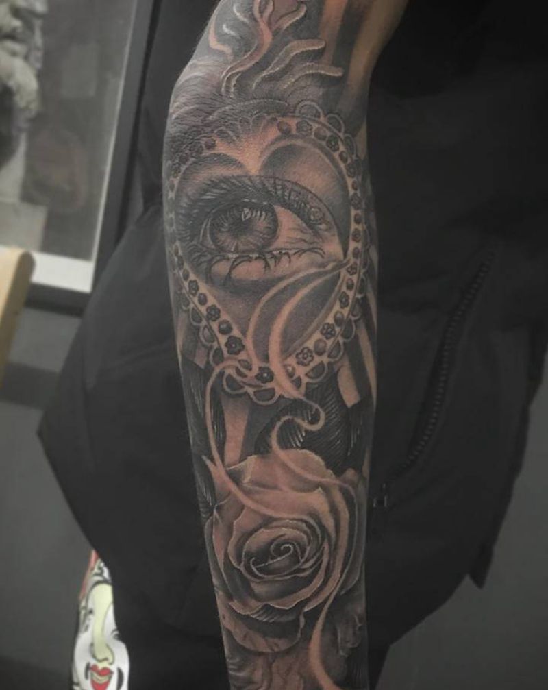 写实（耗时12小时）纹身图片_手臂欧美写实纹身图案