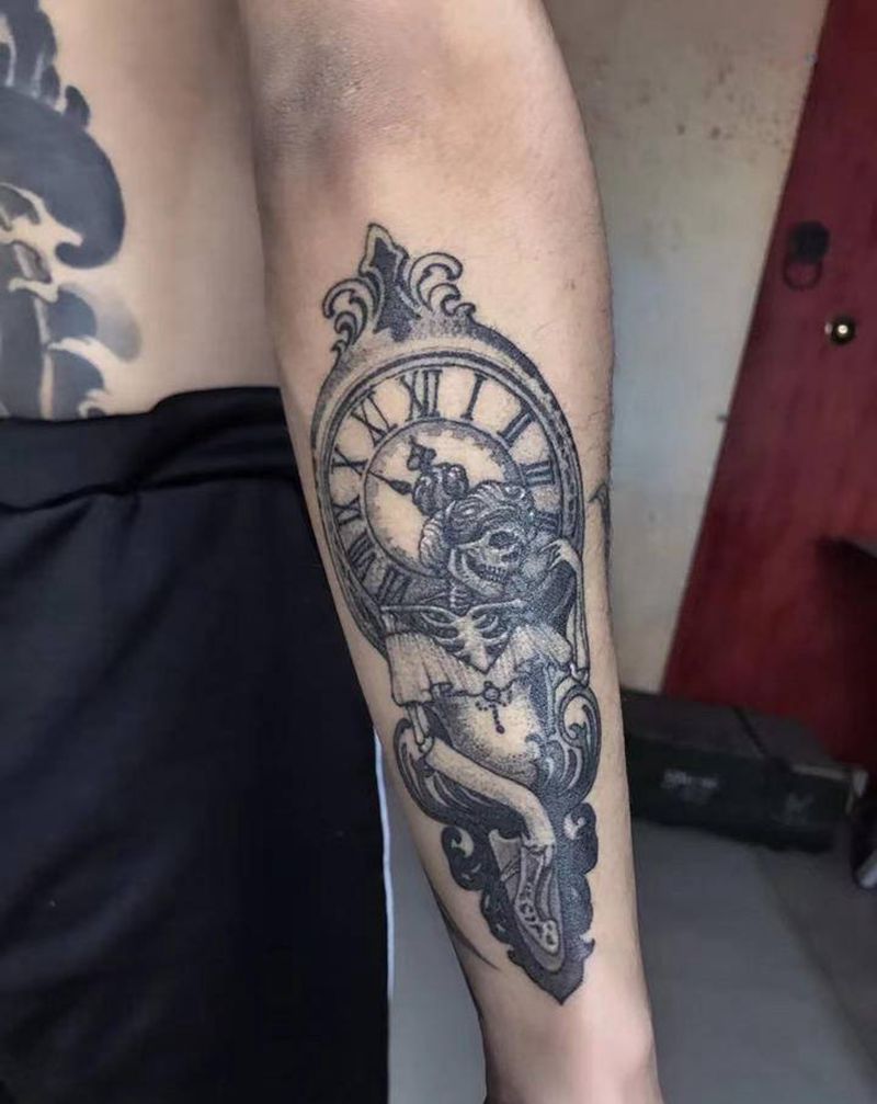 点刺纹身图片_手臂纹身图案