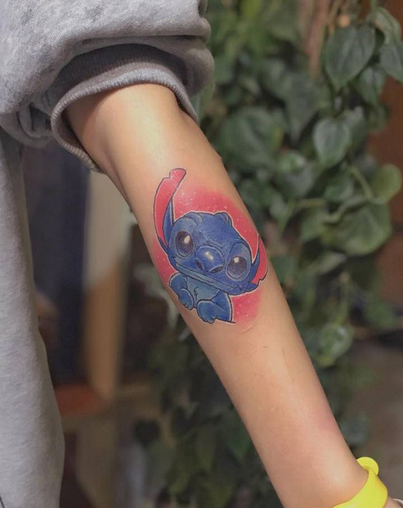 史迪仔Old school纹身图片_手臂Old School纹身图案