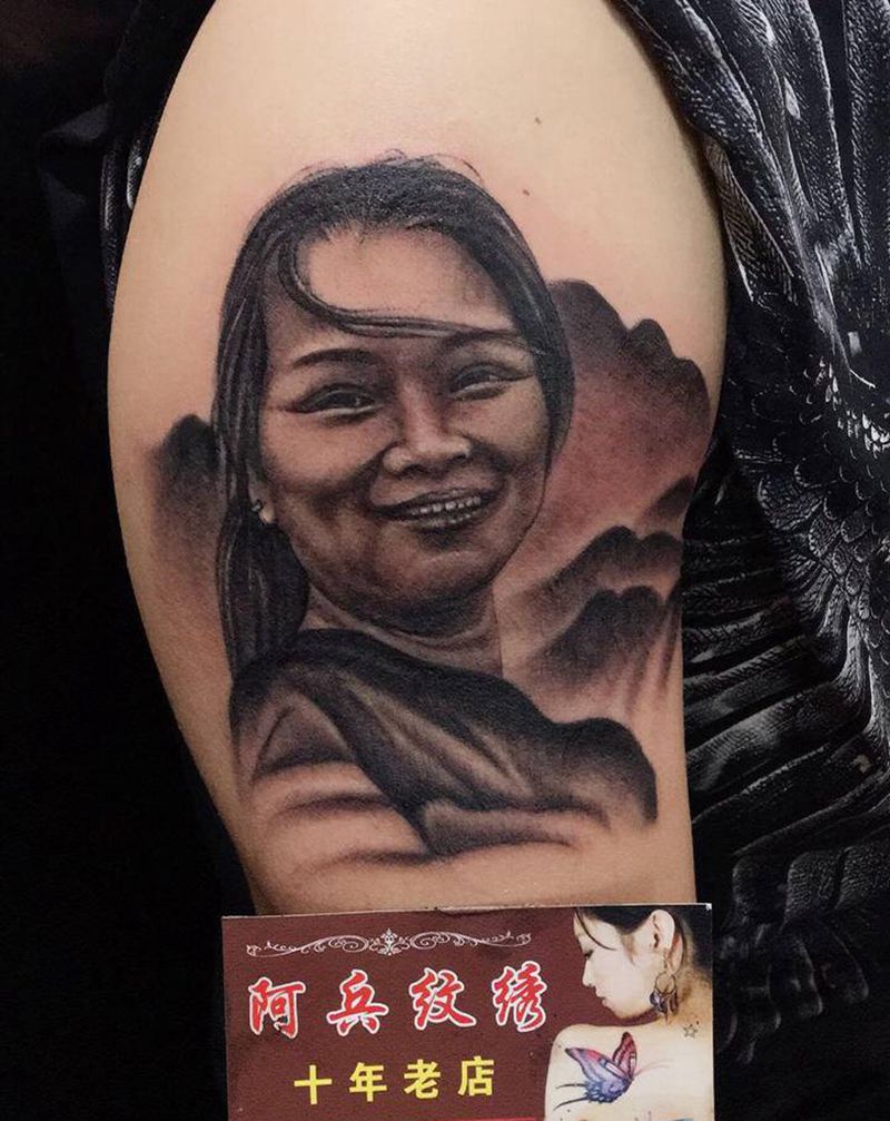肖像纹身图片_手臂纹身图案