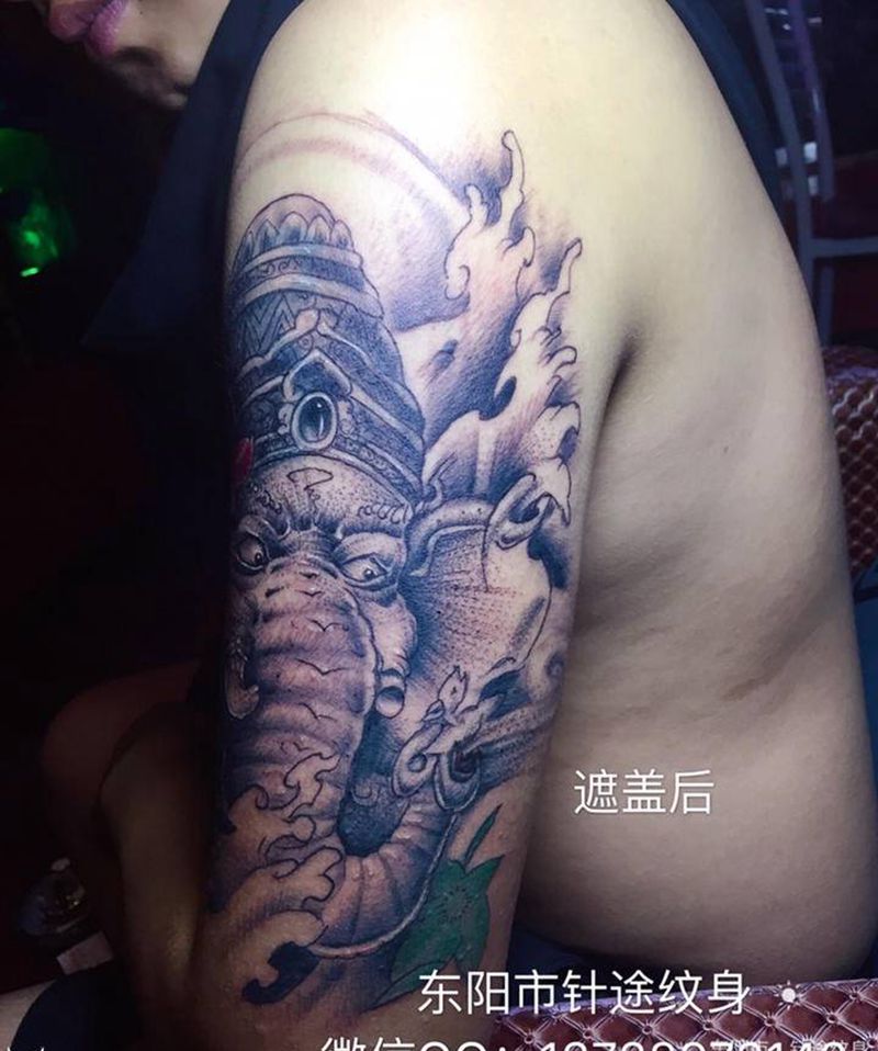 遮盖旧纹身纹身图片_手臂老传统纹身图案