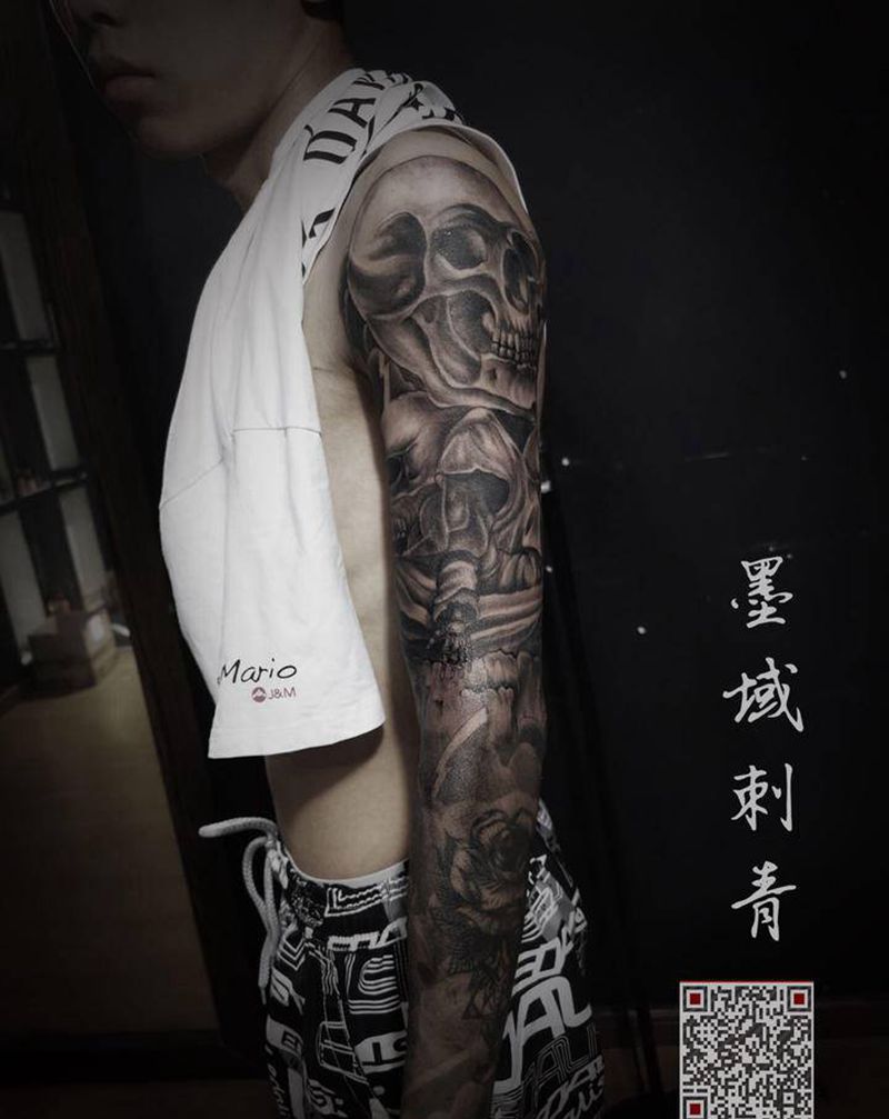 花臂纹身图片_手臂纹身图案