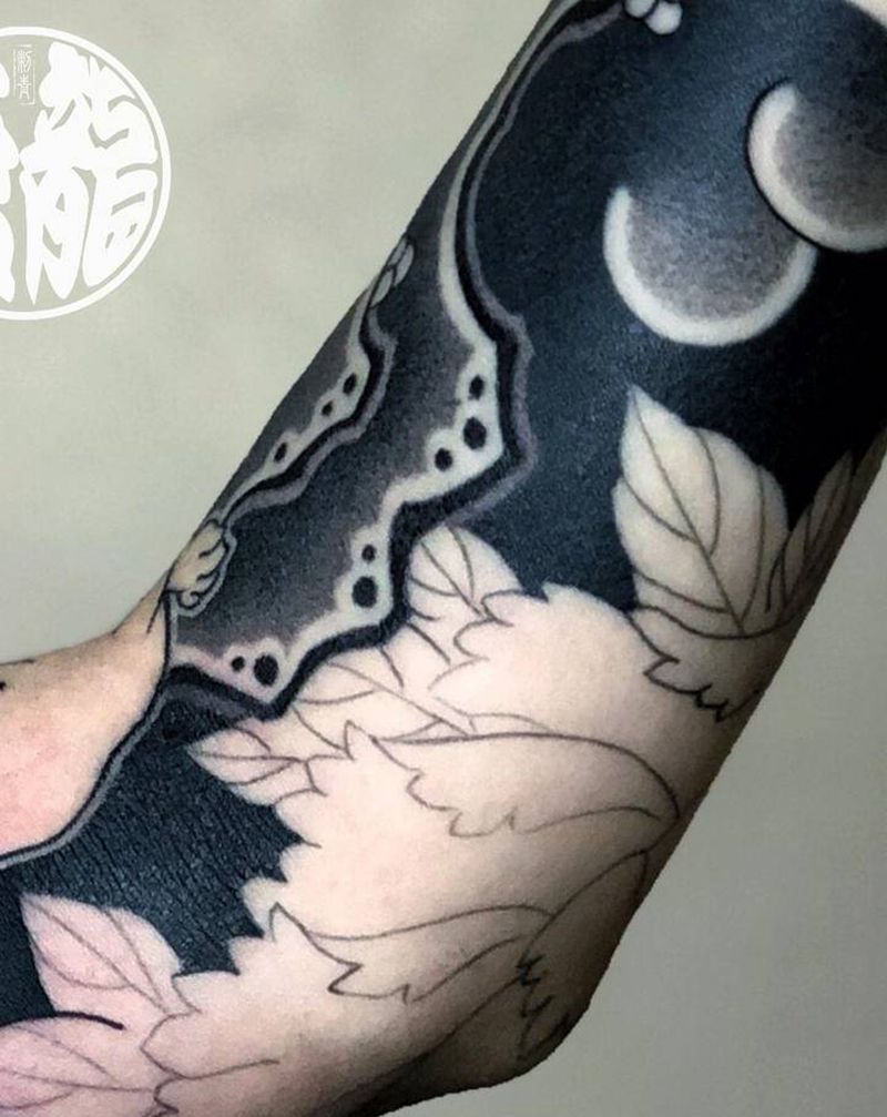 毛毛老师作品之细节图纹身图片_手臂老传统纹身图案