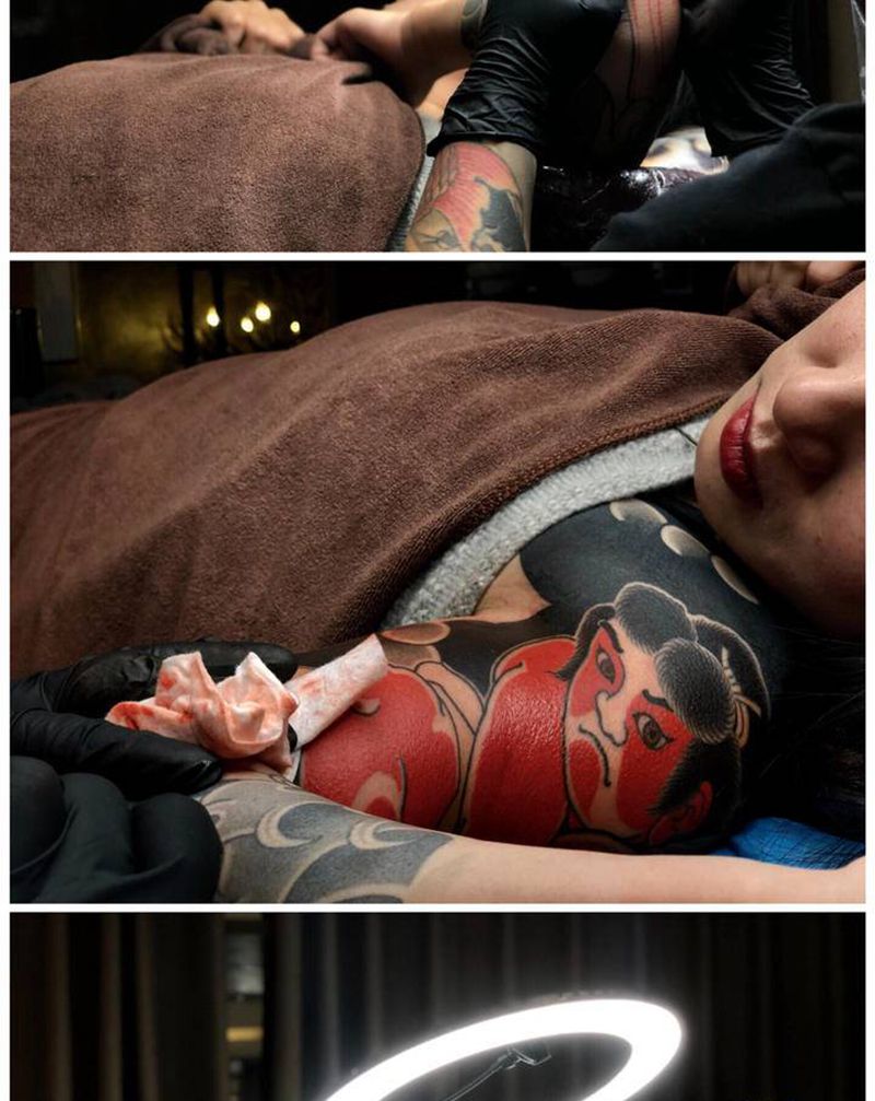 鬼若丸治大鲤纹身图片_手臂老传统鬼若丸 鲤鱼纹身图案